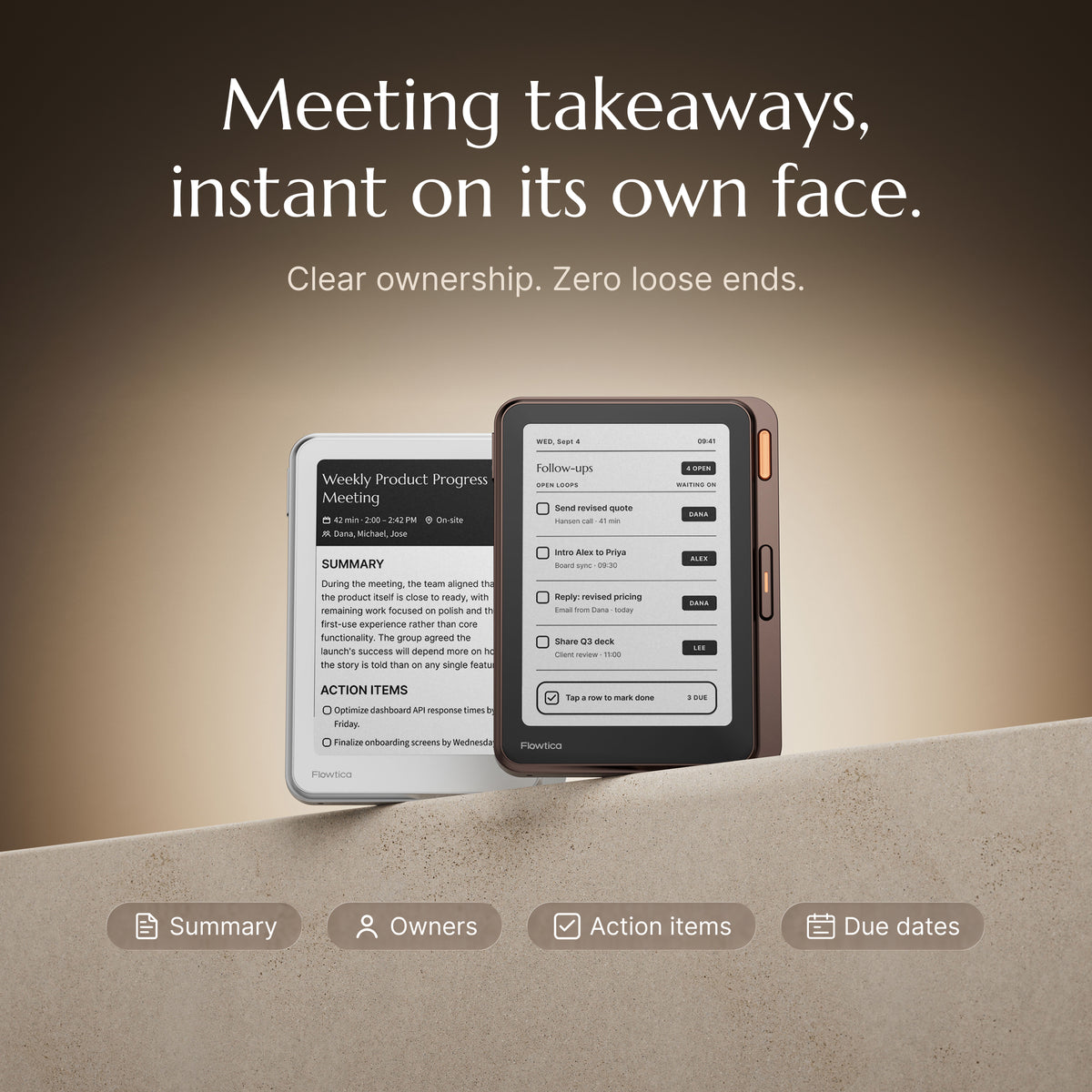 Flowtica Verso Reservation | E-ink AI Notetaker