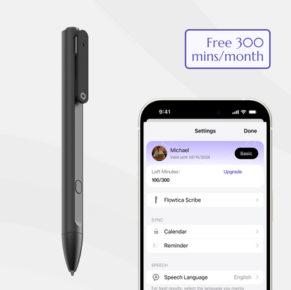 Flowtica Scribe smart pen for digital note-taking