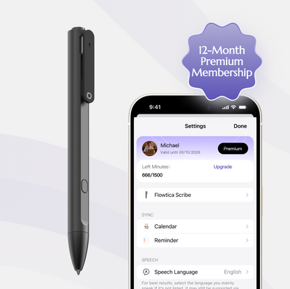 Flowtica Scribe smart pen for digital note-taking