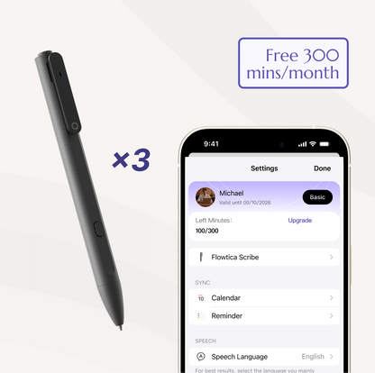 Flowtica Scribe AI pens multi-pack for gifting