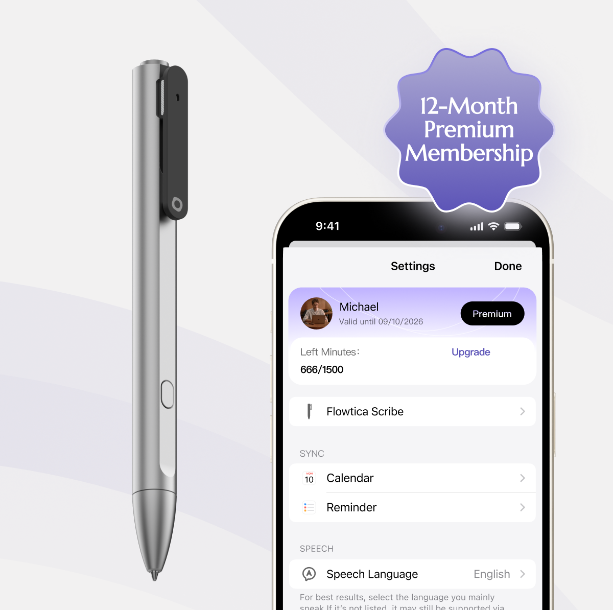 Flowtica Scribe smart pen for digital note-taking