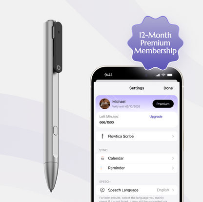 Flowtica Scribe smart pen for digital note-taking