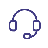 Customer support headset icon